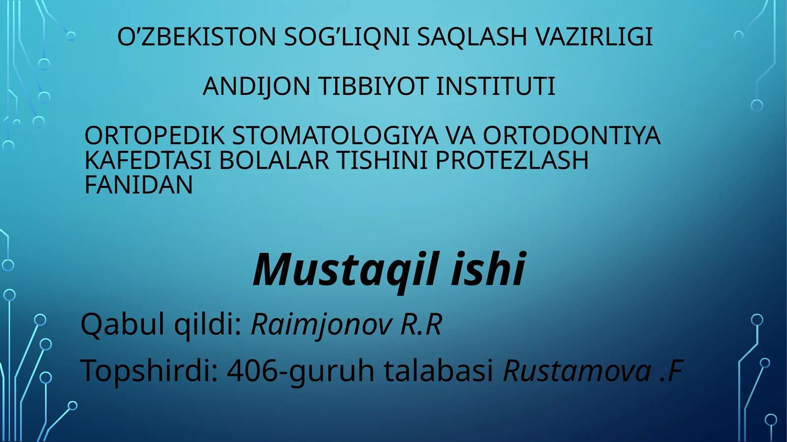Tishlarni erta olinishi natijasida yuzaga kelishi mumkin bo’lgan asoratlar.