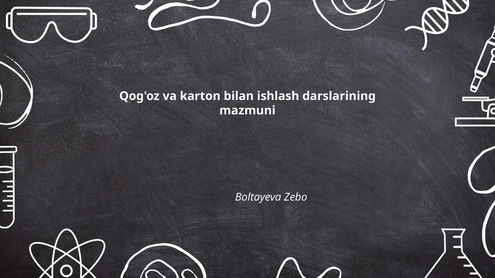 Qog'oz va karton bilan ishlash darslarining mazmuni