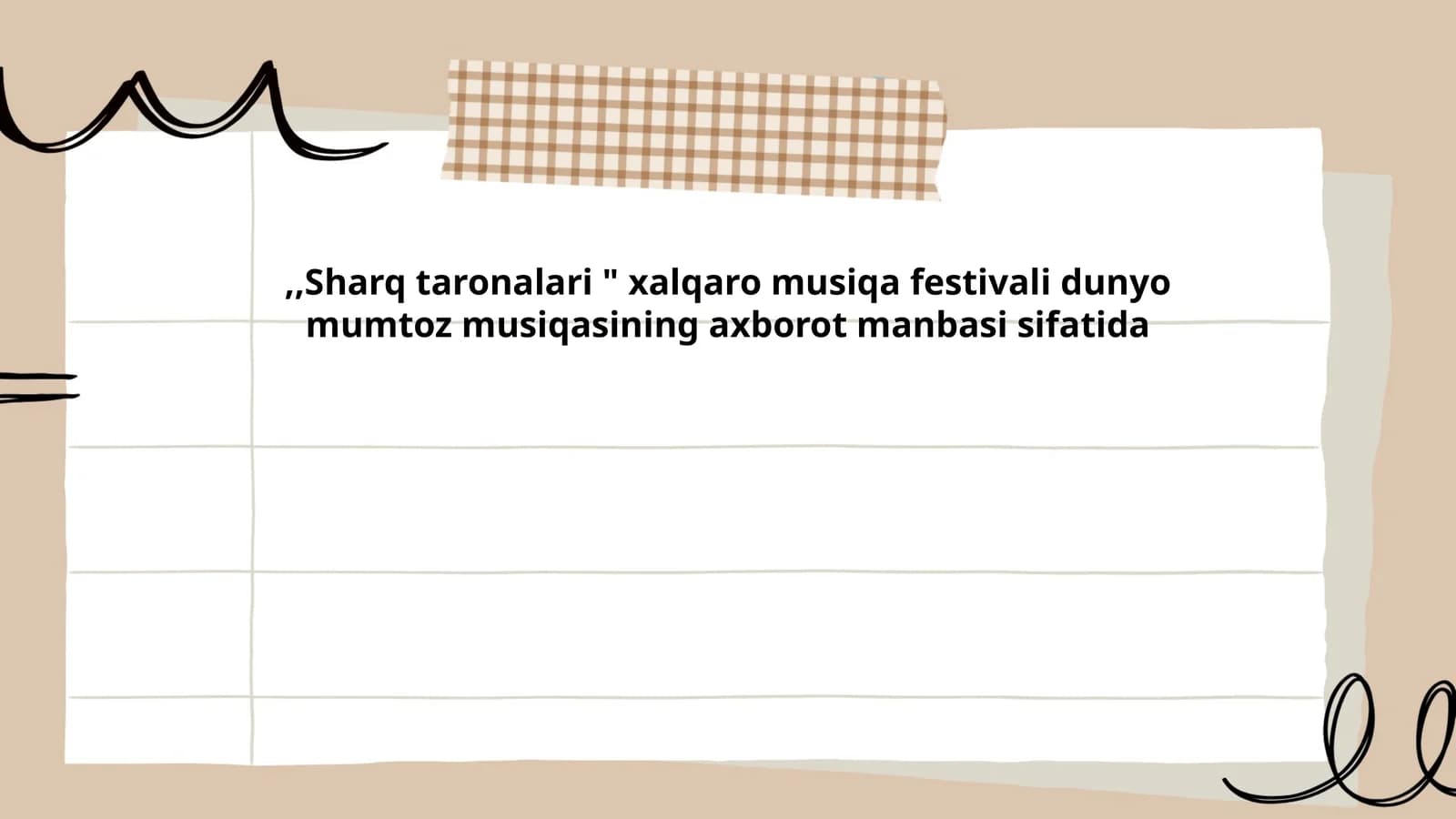 Sharq taronalari " xalqaro musiqa festivali
