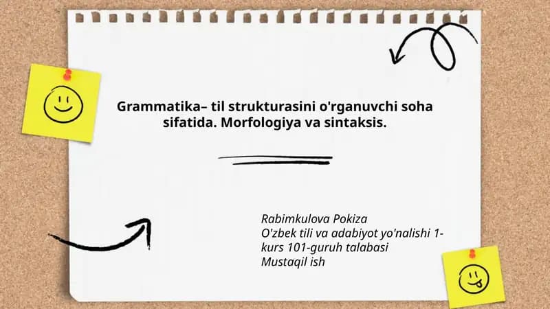 O'zbek tili va adabiyot