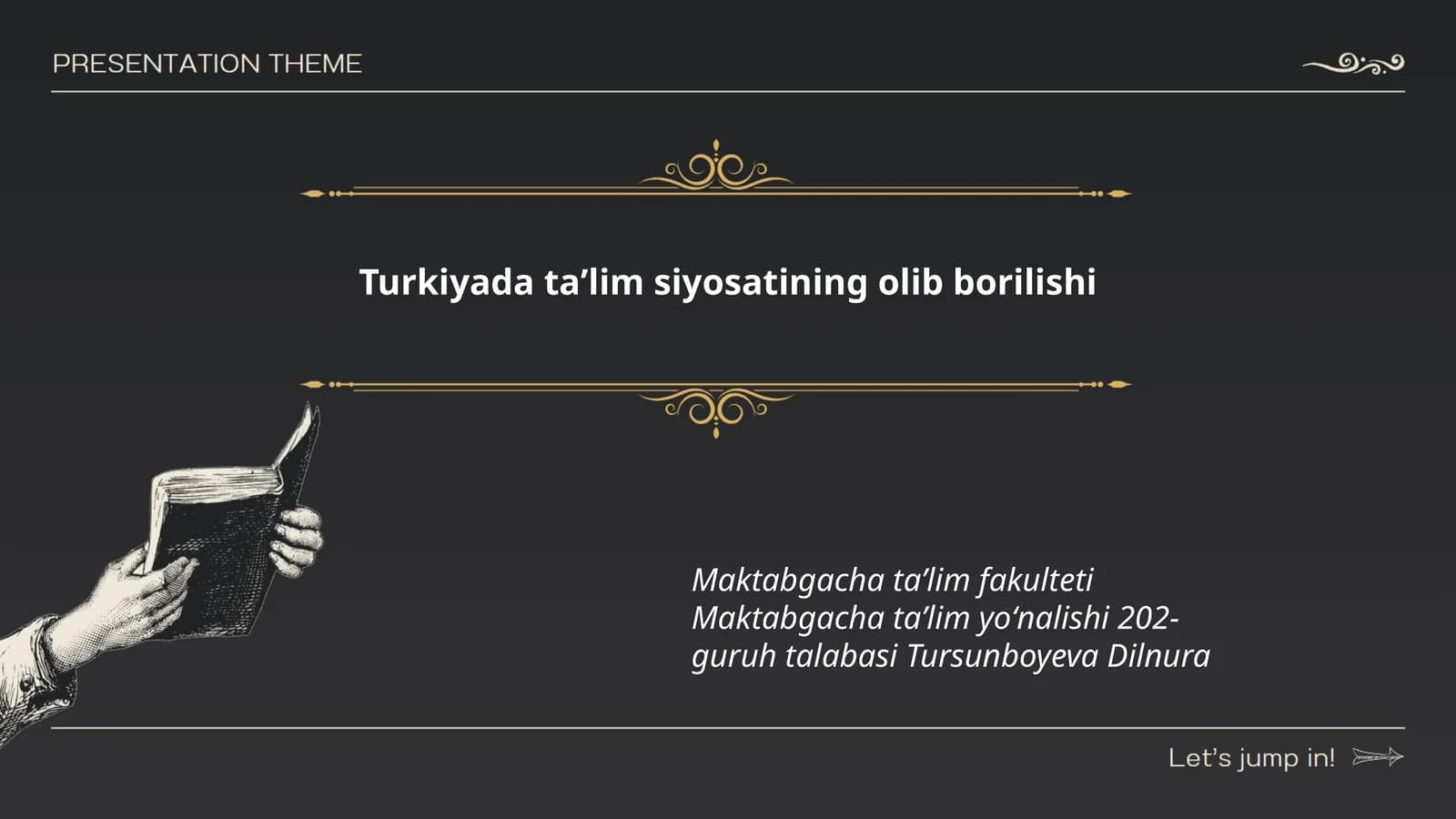 Ta'lim sohasidagi islohotlar