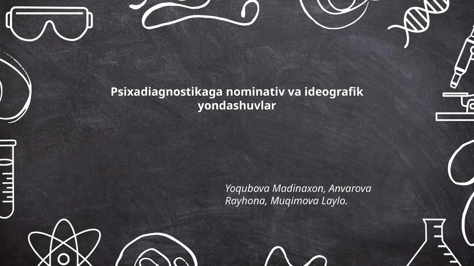 Psixadiagnostikaga nominativ va ideografik yondashuvlar