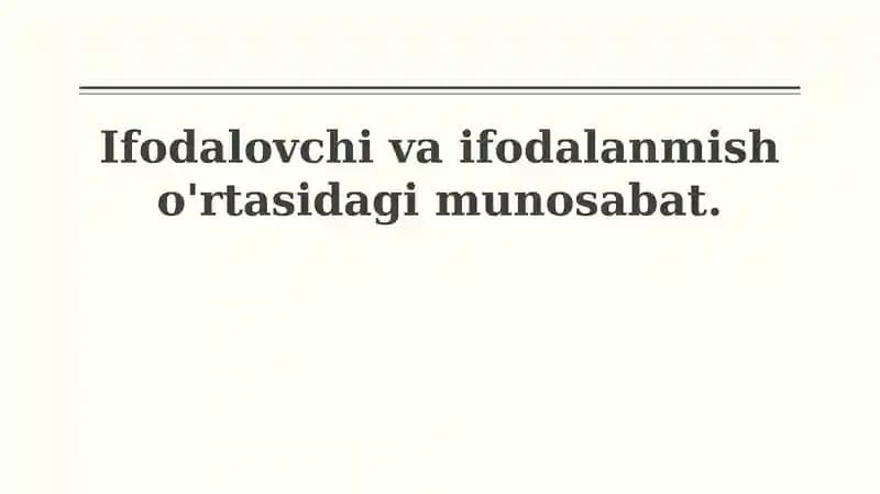 Ta'riflovchi va Ta'riflanuvchi: Asosiy Tushunchalar va Nazariyalar