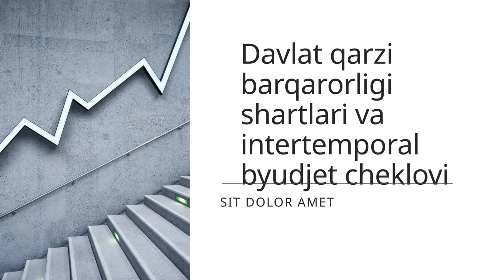 Davlat qarzining barqarorligi shartlari va intertemporal byudjet cheklovi