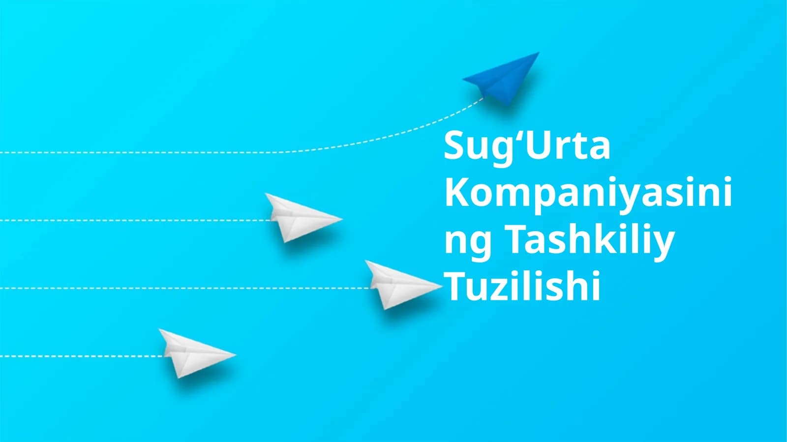 SugʻUrta Kompaniyasining Tashkiliy Tuzilishi