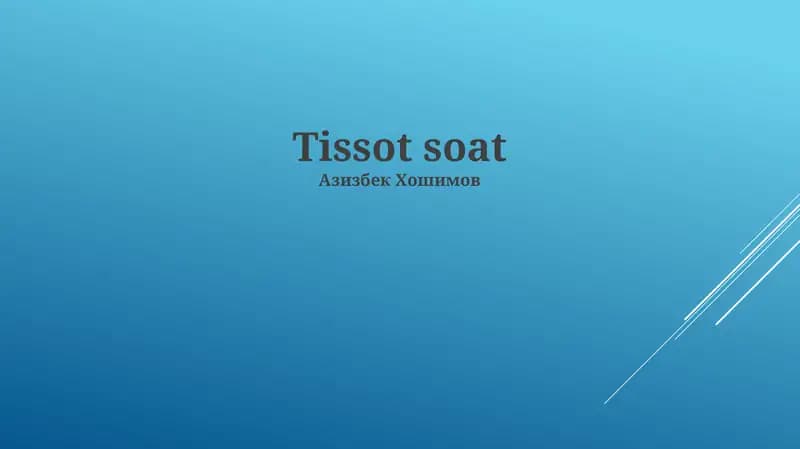 Tissot Soat