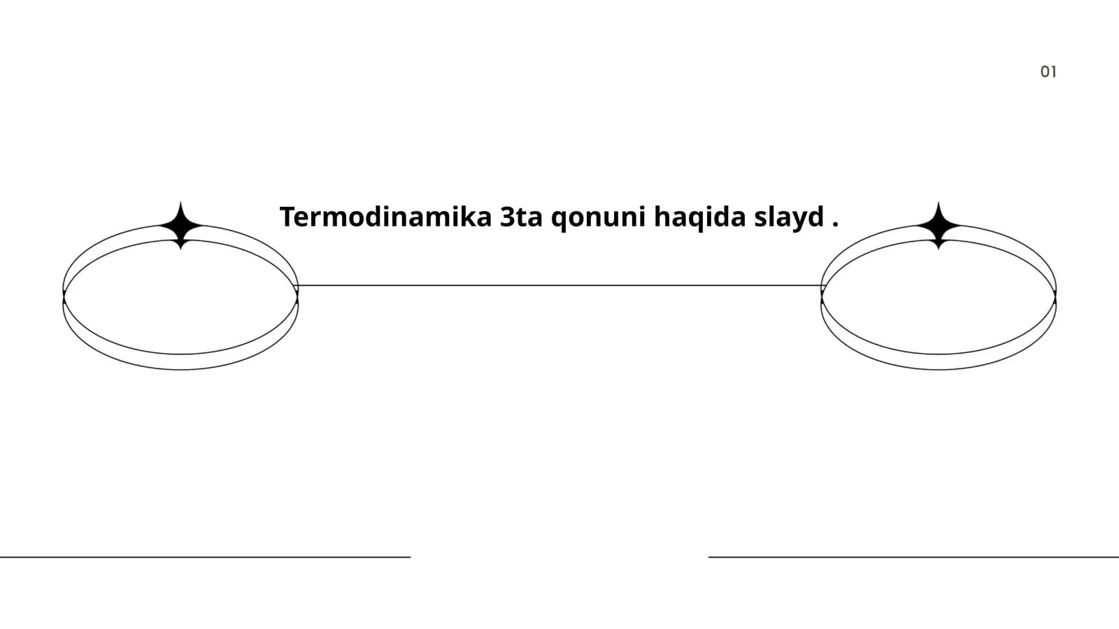 Termodinamika 3ta qonuni haqida slayd