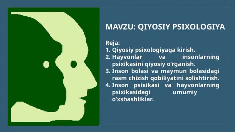 QIYOSIY PSIXOLOGIYA
