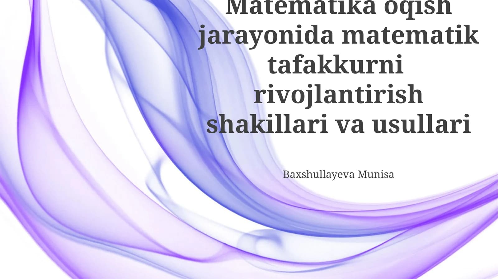 Matematik modellashtirish