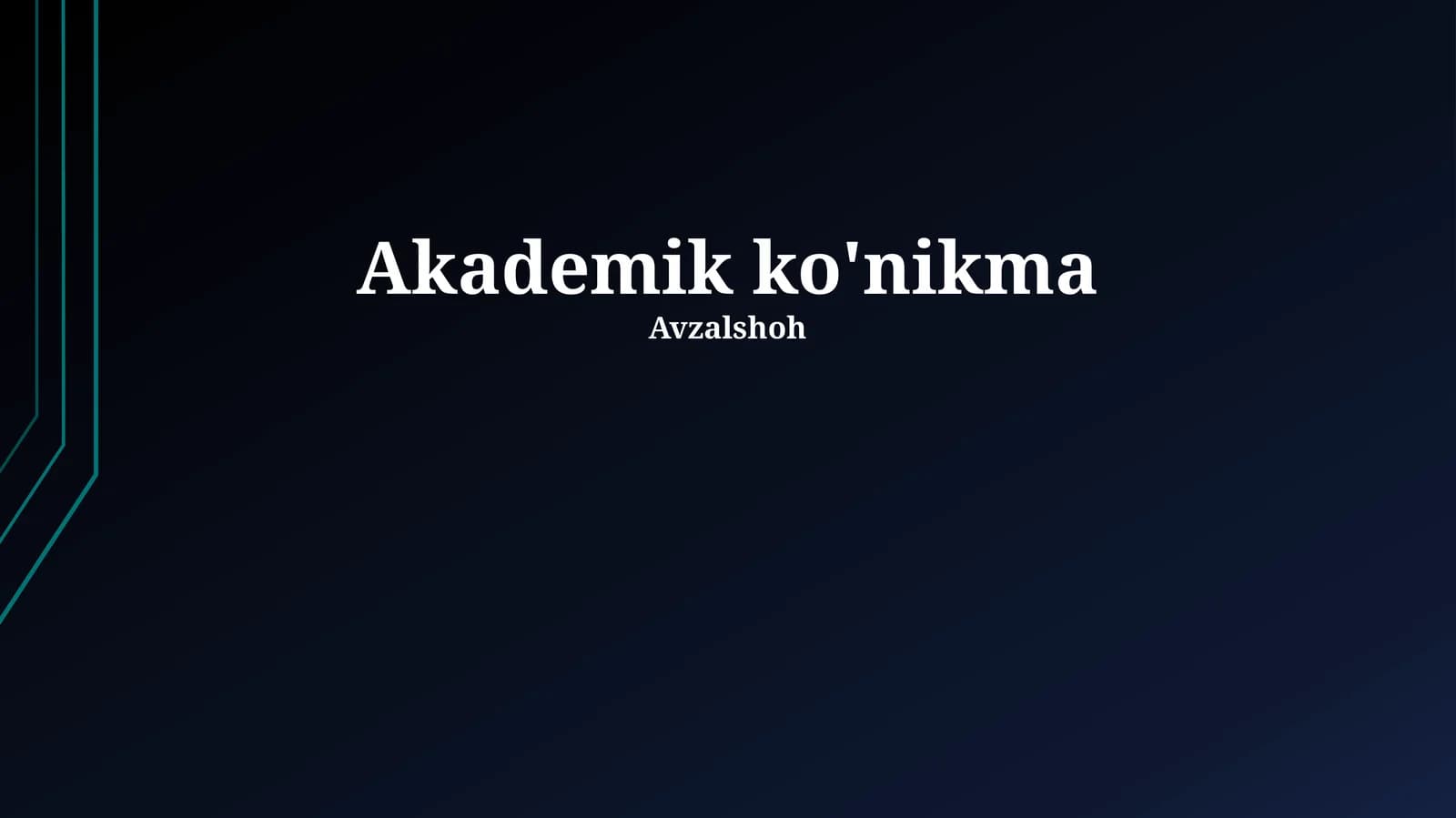 Akademik ko'nikma