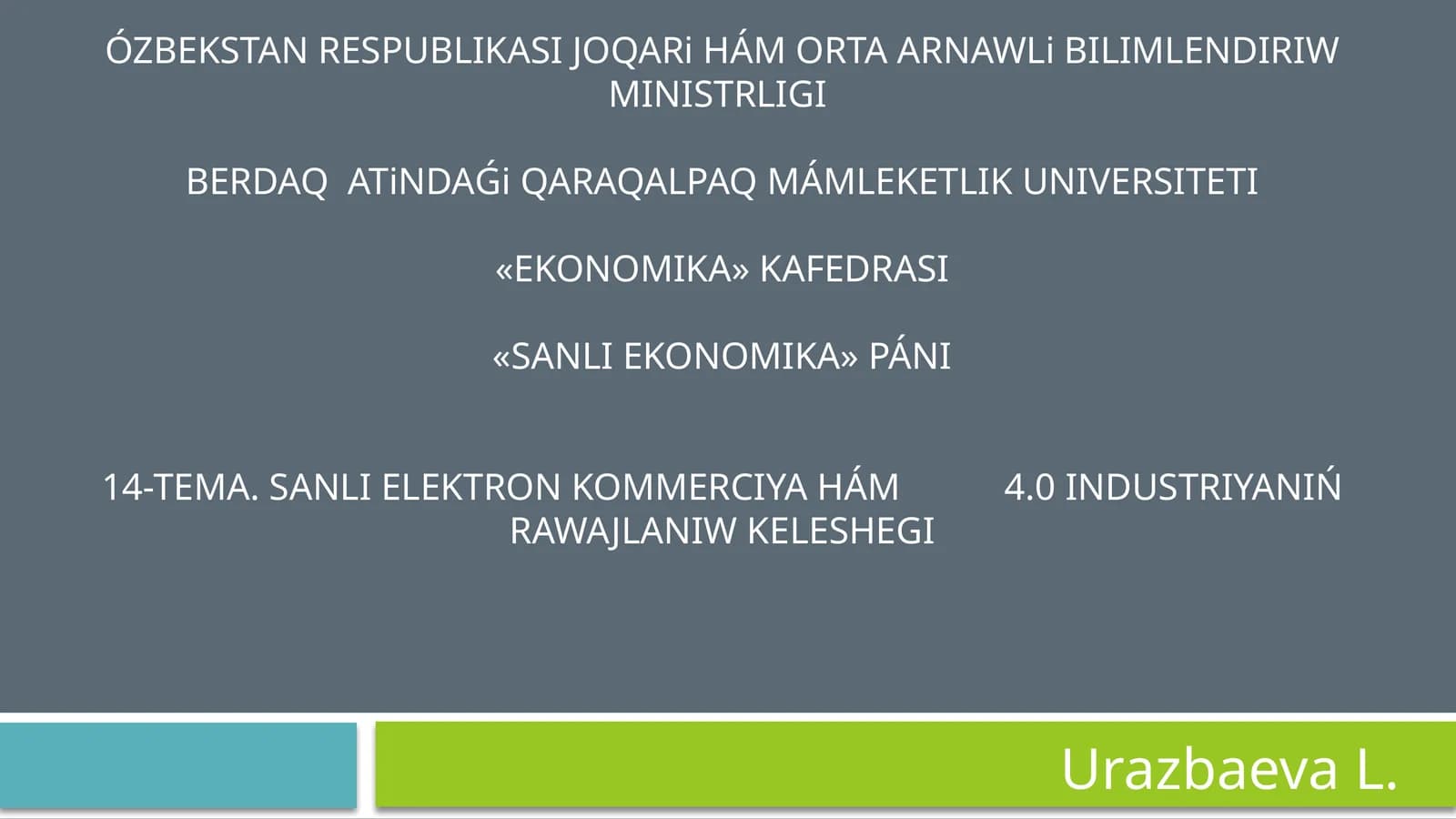 SANLI ELEKTRON KOMMERCIYA HÁM 4.0 INDUSTRIYANIŃ RAWAJLANIW KELESHEGI