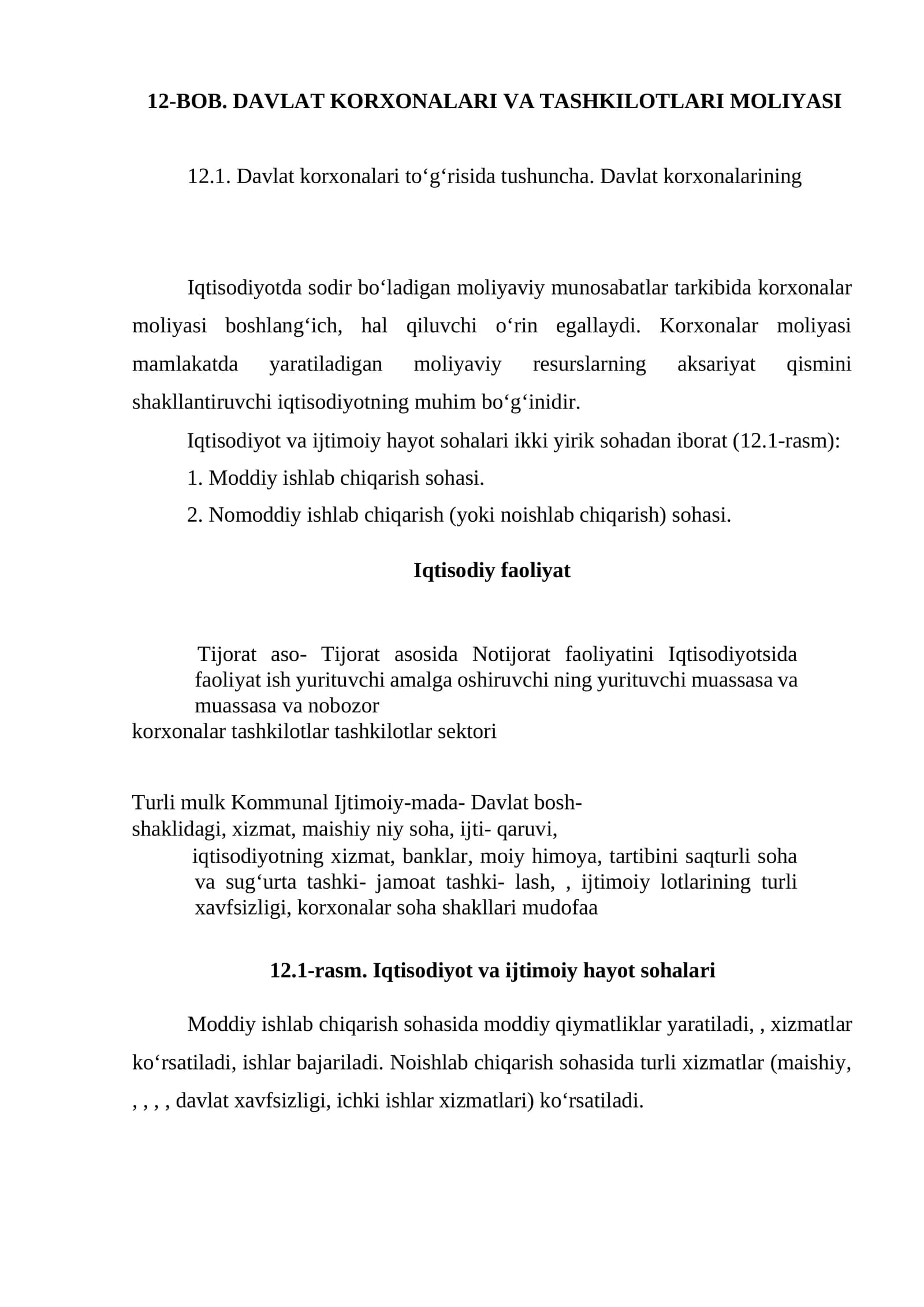 Davlat korxonalari va tashkilotlari moliyasi
