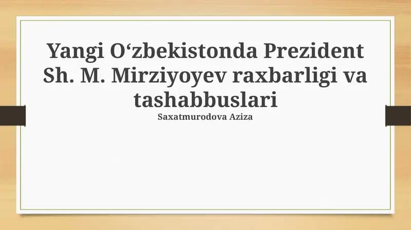 O‘zbekiston Konstitutsiyasi 2023-yilda yangi tahrirda qabul qilinib