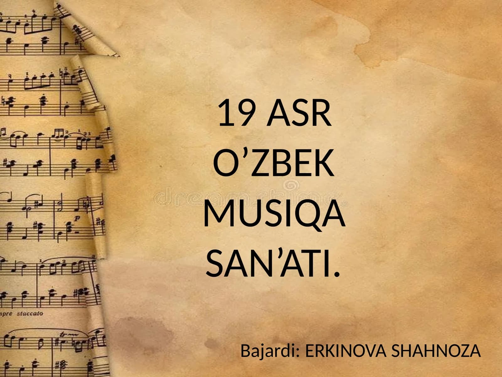 19 ASR O’ZBEK MUSIQA SAN’ATI