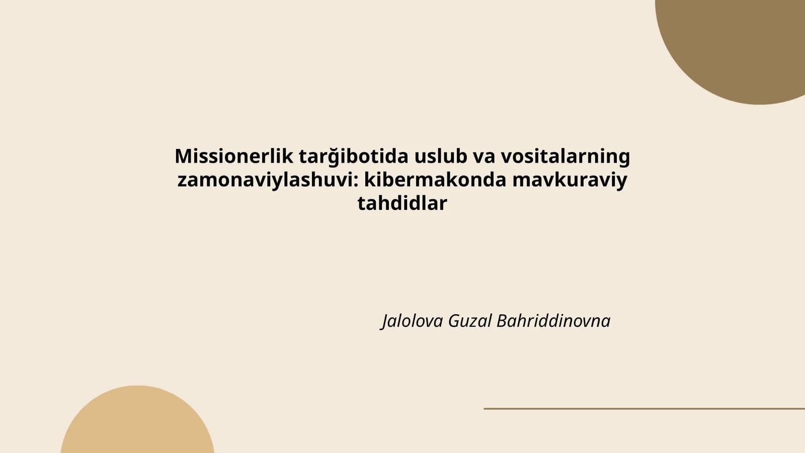 Zamonaviylashuvi: Kibermakonda Mavkuraviy Tahdidlar