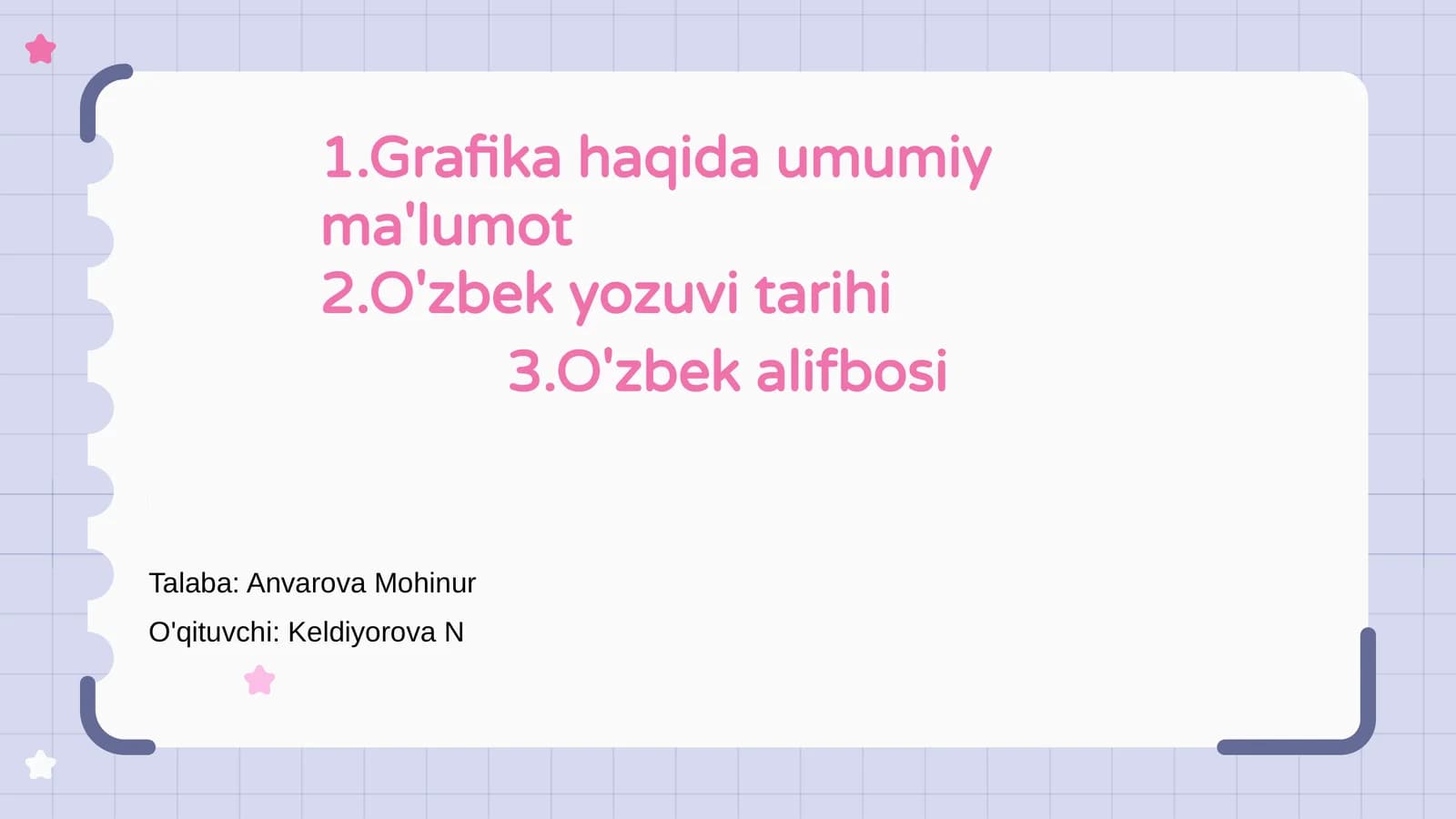 Grafika haqida umumiy ma'lumot