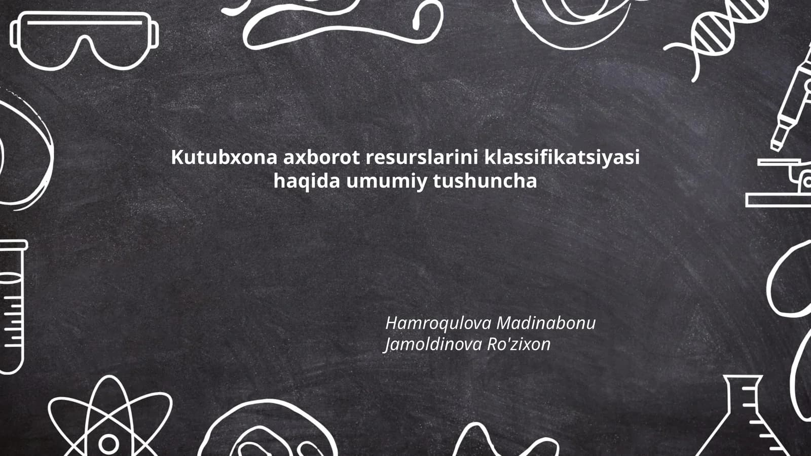 Kutubxona axborot resurslarini tasniflash maqsadlari