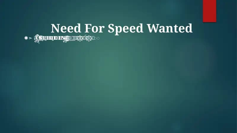 Need for Speed Wanted