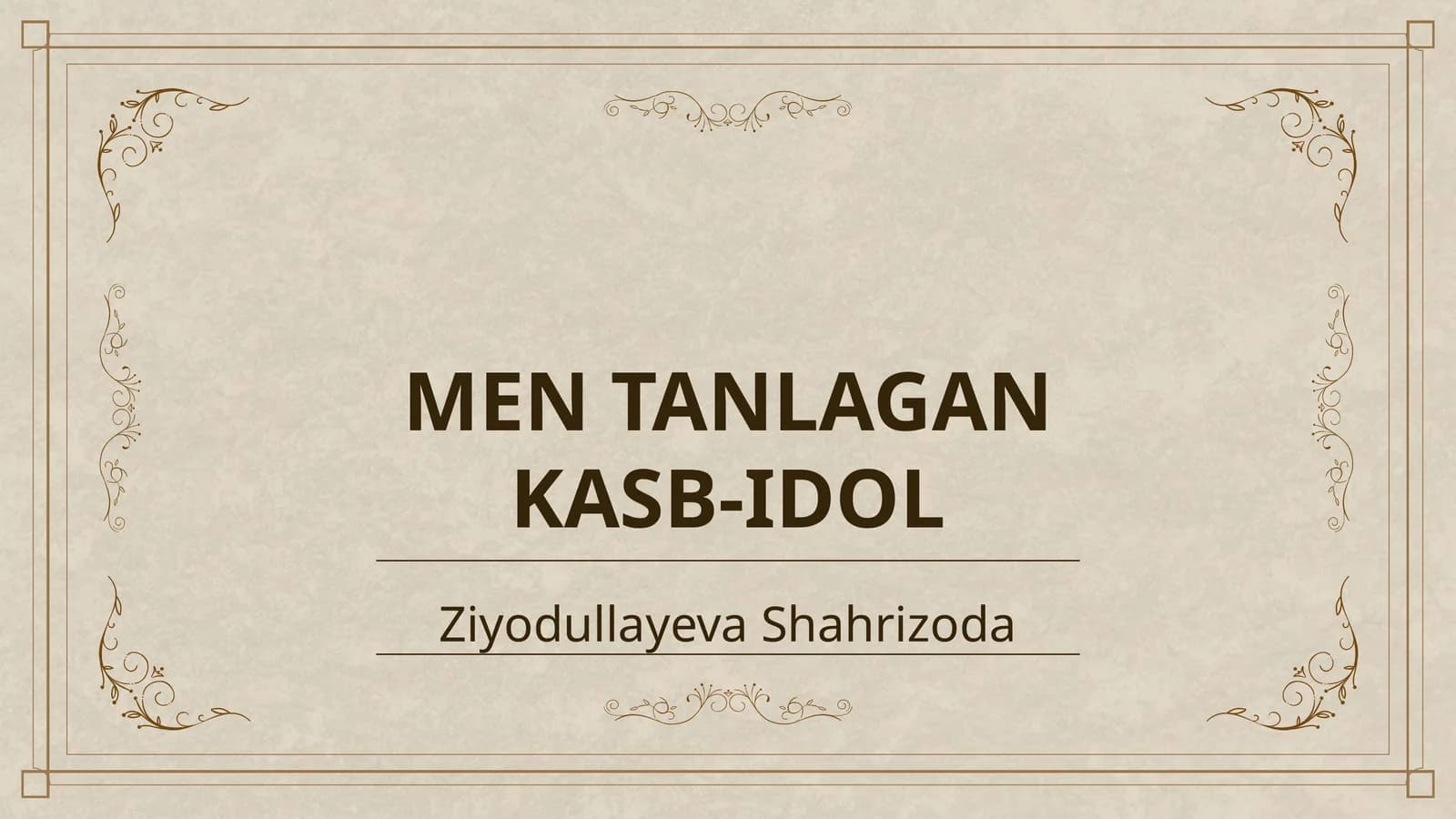 MEN TANLAGAN KASB-IDOL