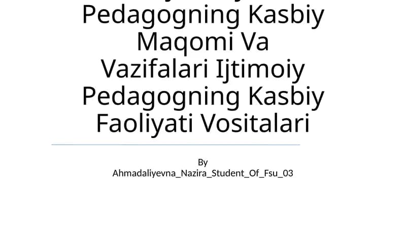 Ijtimoiy Pedagogik Texnologiya Strukturasi Va Mazmuni
