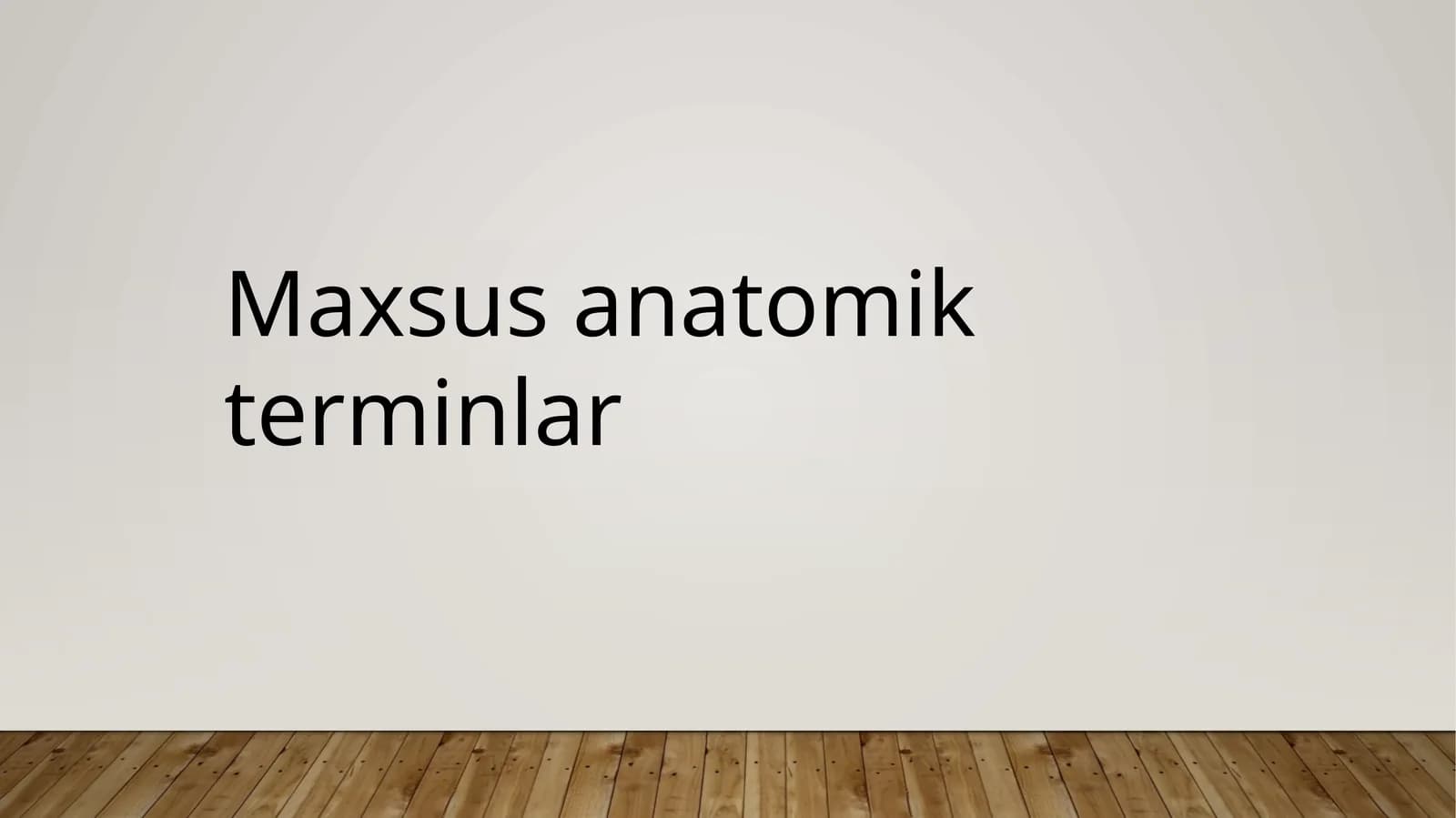 Maxsus anatomik terminlar