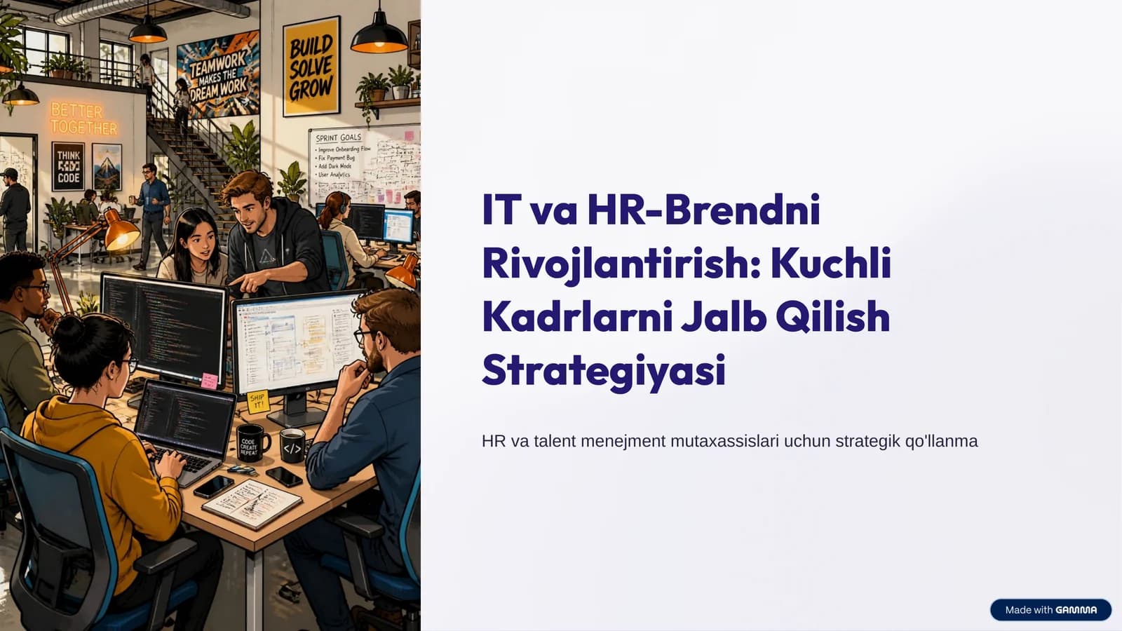 IT va HR-Brendni Rivojlantirish: Kuchli Kadrlarni Jalb Qilish Strategiyasi