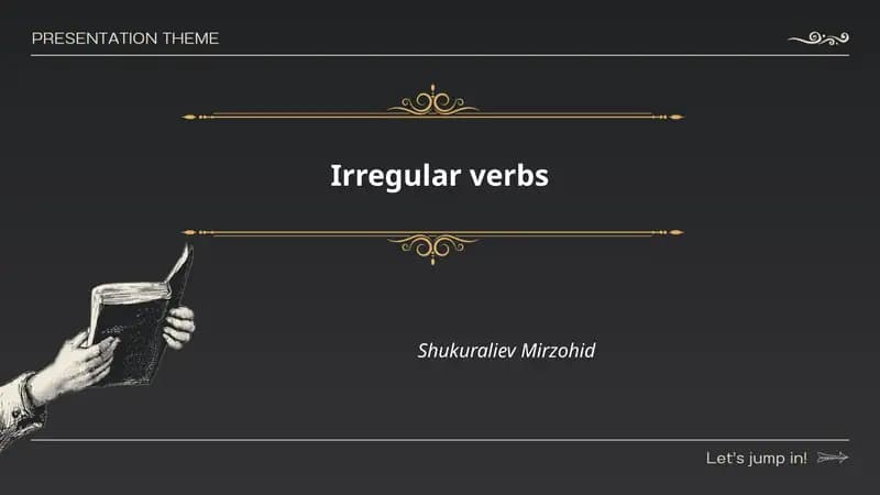 Irregular verbs