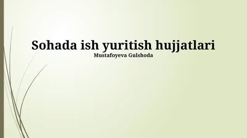 Biznes yuritish uchun zarur hujjatlar