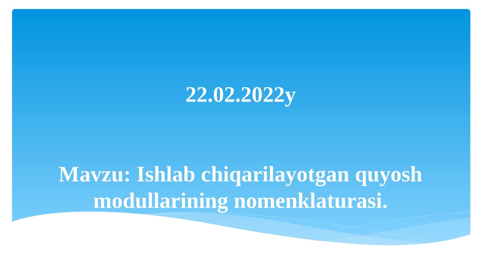 Amorf kremniy quyosh modullari