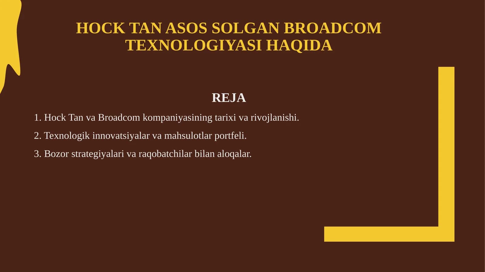Broadcom haqida