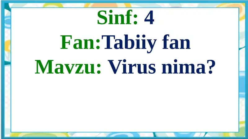 Virusnima?