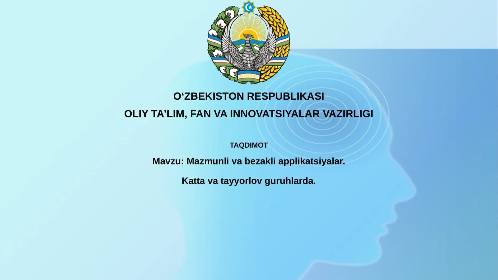 Mazmunli vabezakli applikatsiyalar