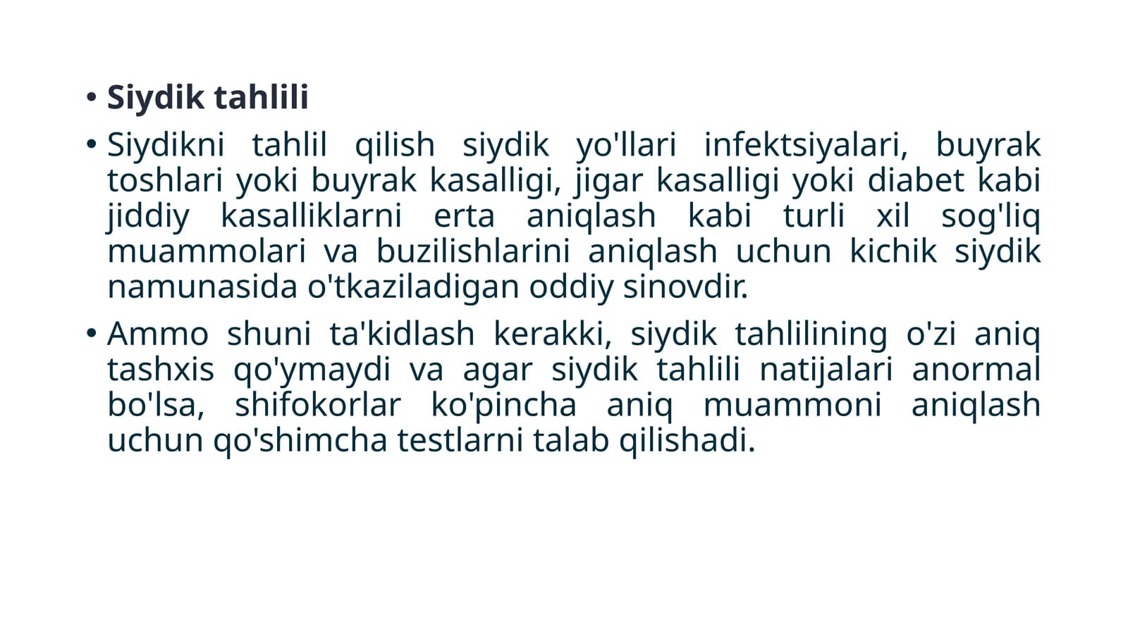 Siydik tahlili