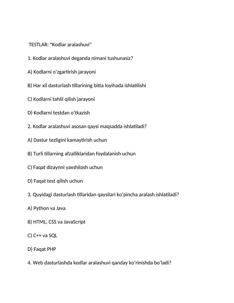 Kodlar aralashuvi