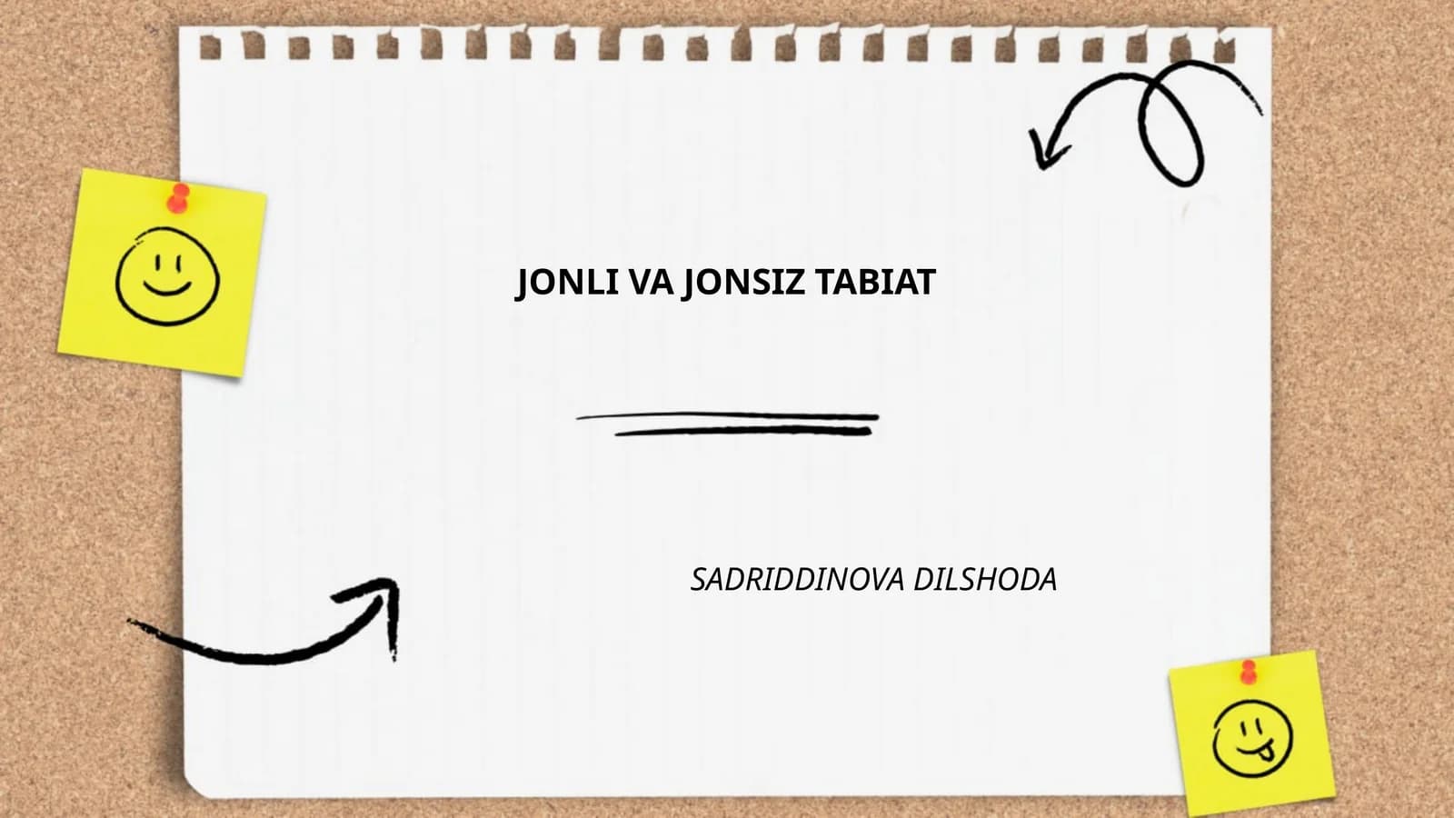 Jonli VA JONSIZ TABIAT