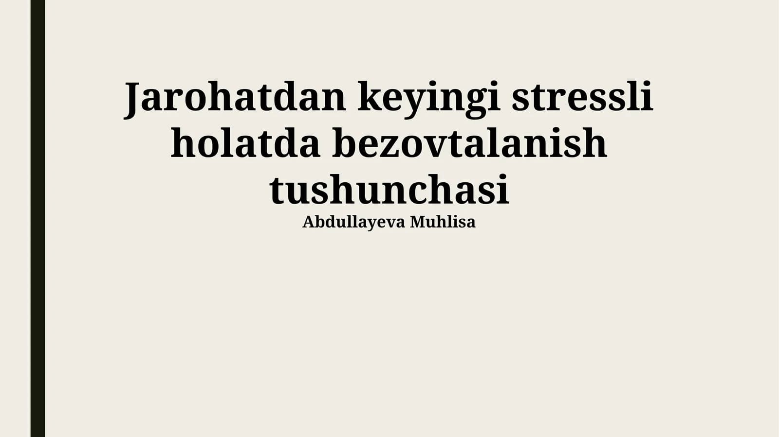PTSDda xavotir: ta'rif, sabablar va namoyon bo'lishi