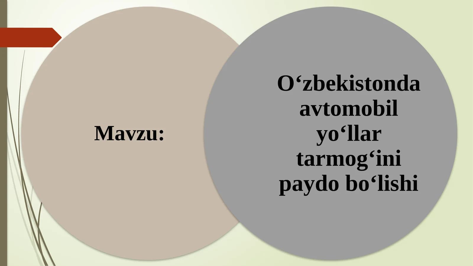 O‘zbekistonda avtomobil yo‘llar tarmog‘ini paydo bo‘lishi