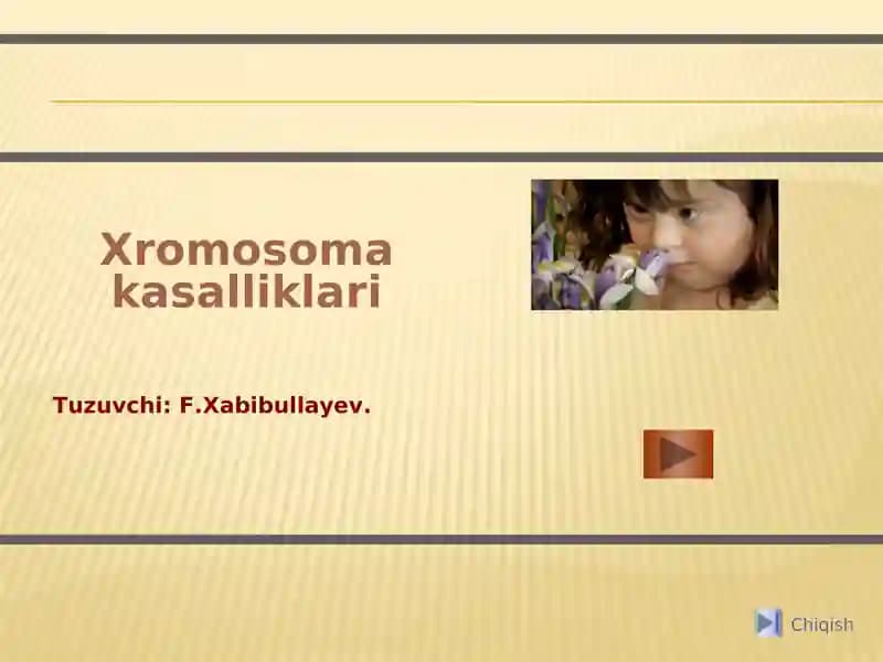 Xromosoma kasalliklari
