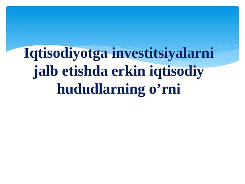 Xorijiy investitsiyalarnijalbetish