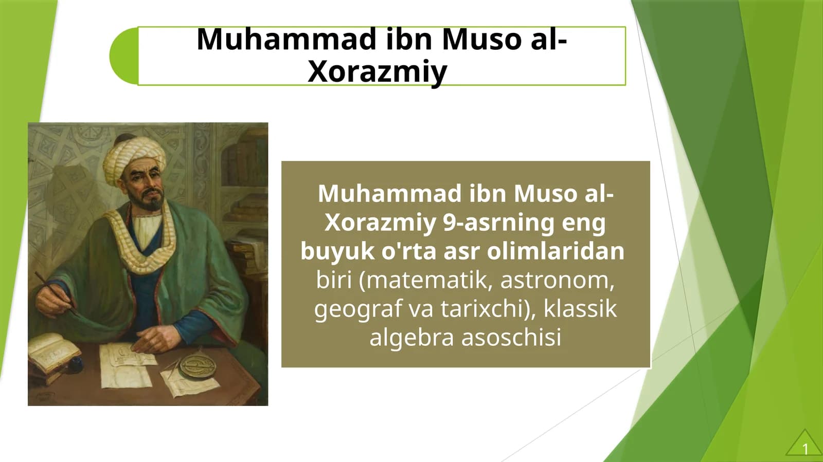 Muhammad ibn Muso al-Xorazmiy