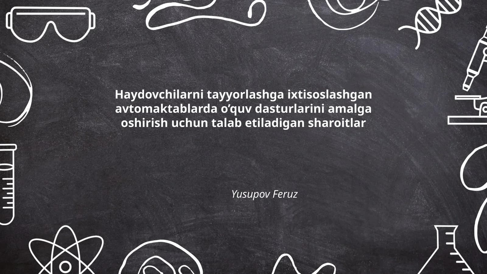 Haydovchilarni tayyorlashga ixtisoslashgan avtomaktablarda o’quv dasturlarini amalga oshirish uchun talab etiladigan sharoitlar