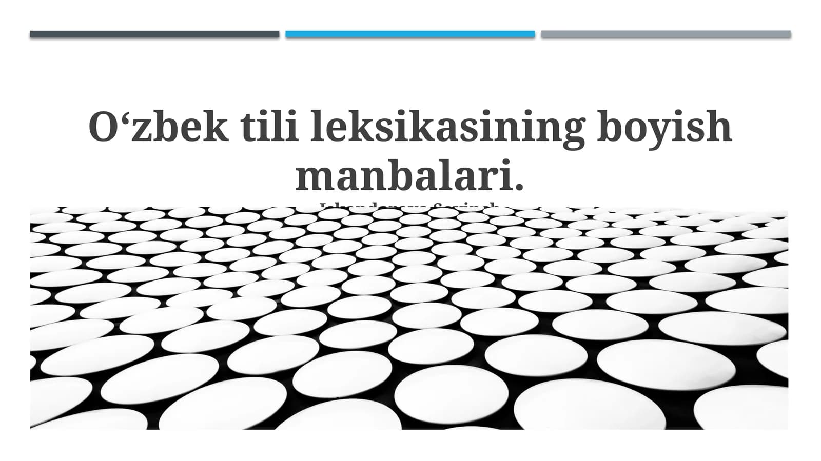 O‘zbek tili leksikası