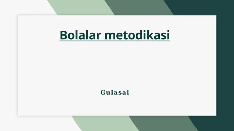 Bolalar metodikasi