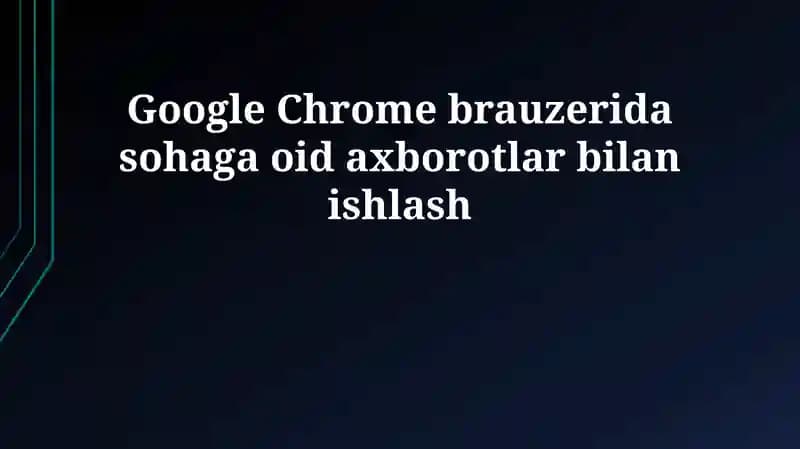 Tarmoqqa xos plaginlar va kengaytmalar