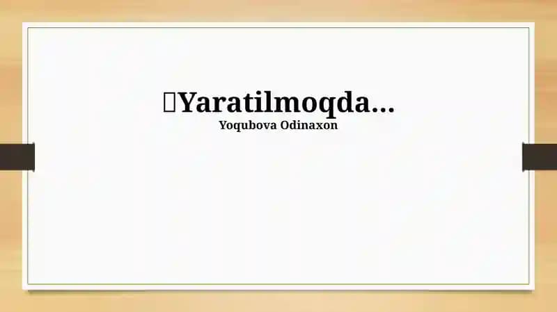 Rivojlantiruvchi muhitning turlari
