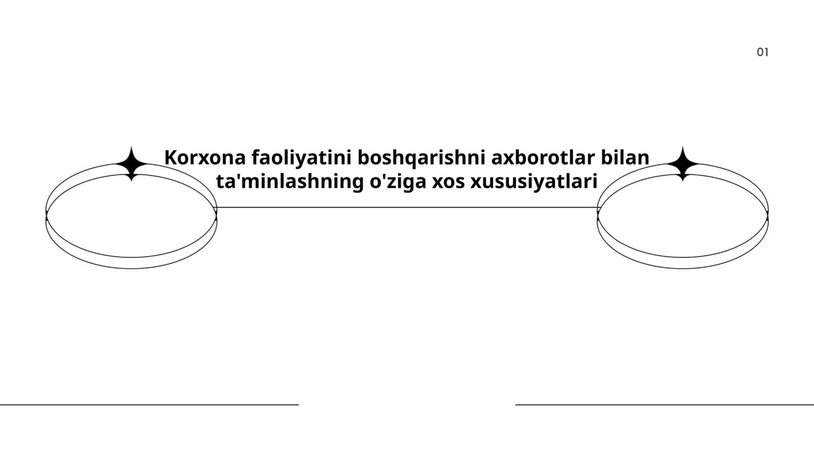 Korxona faoliyatini boshqarishni axborotlar bilan ta'minlashning o'ziga xos xususiyatlari