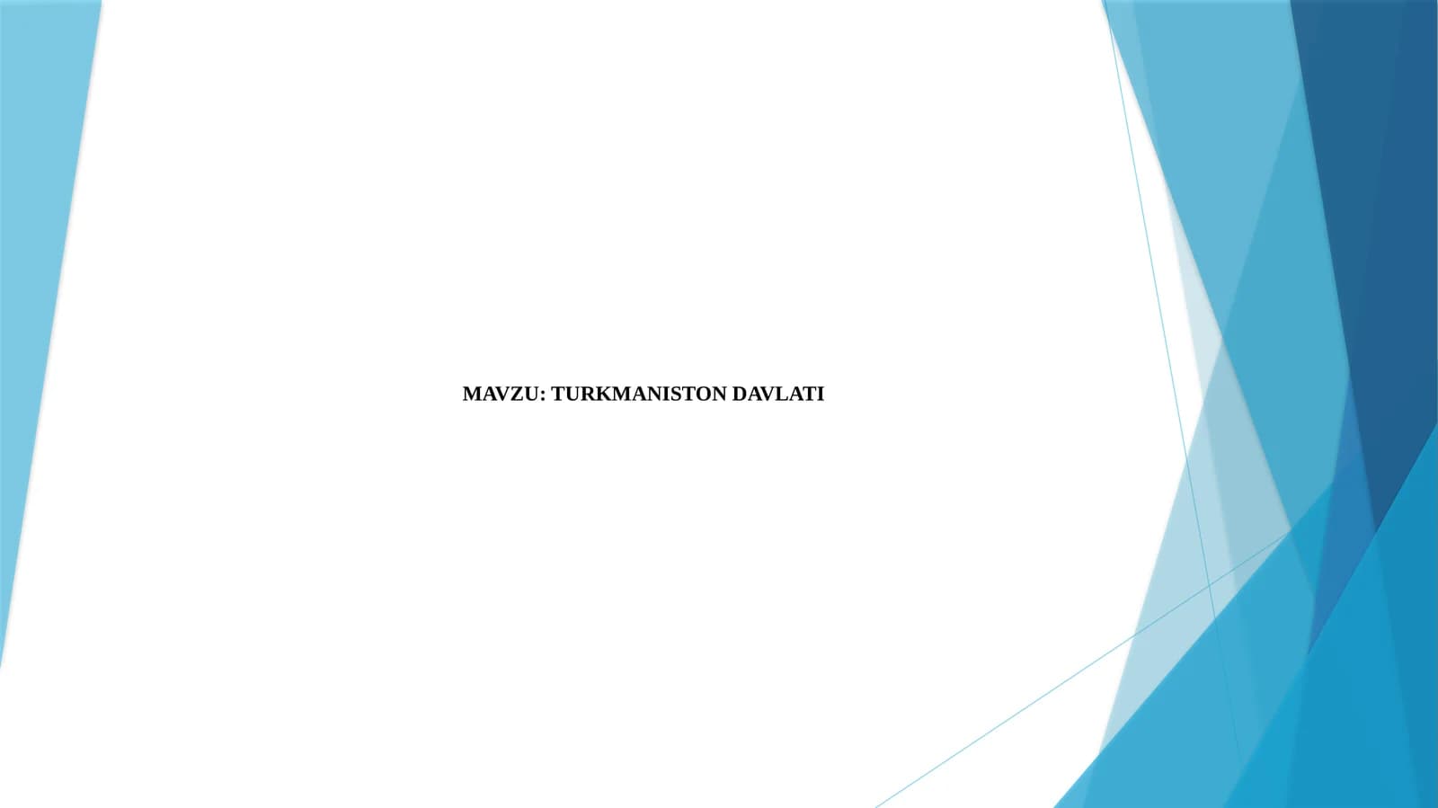 TURKMANISTON DAVLATI