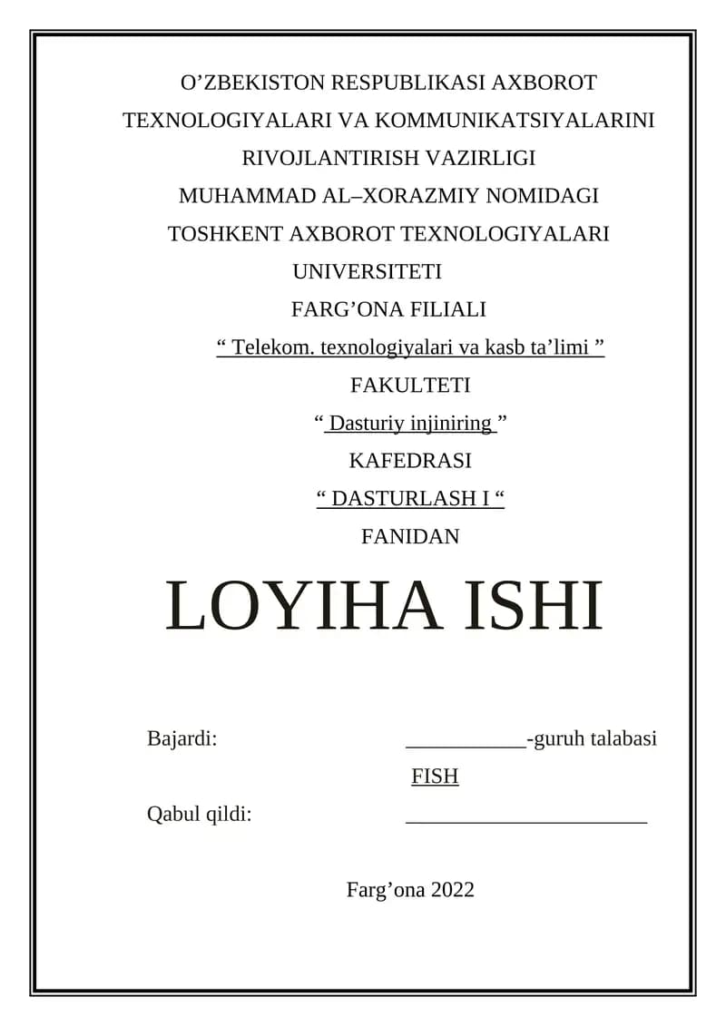 Xodimlar ta’til grafigi va ta’tilga chiqarish dasturini tuzish