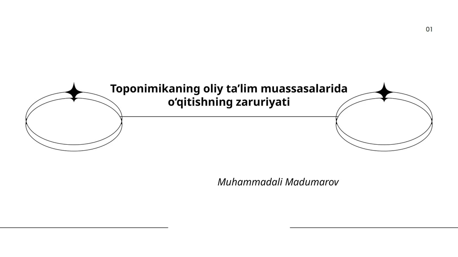 Toponimikaning oliy ta’lim muassasalarida o‘qitishning zaruriyati