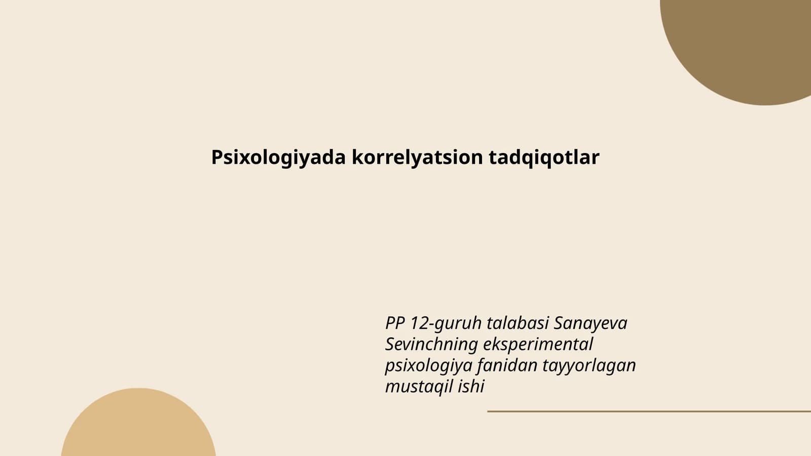 Psixologiyada korrelyatsion tadqiqotlar